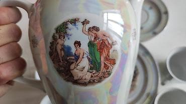 hamam naboru: Çay dəsti, rəng - Ağ, Farfor, Madonna, 6 nəfərlik, Almaniya — 6