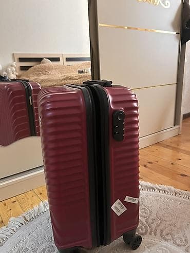 Охота и рыбалка: Ginza əl yükü çamadanı – bənövşəyi/bordo rəng.İstanbuldan alınıb bır — 2