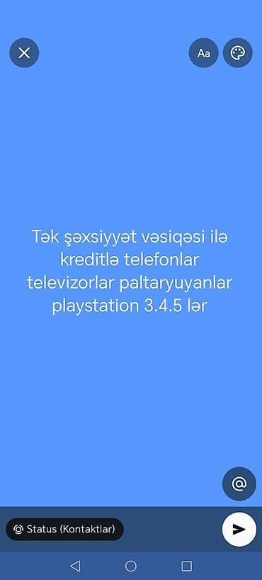 playstation vakansiya: Kreditlə məişət və elektronika məhsulları - Tək şəxsiyyət vəsiqəsi — 1