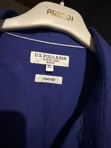 Мужская рубашка, U.S. Polo Assn, XL, цвет - Синий — 3