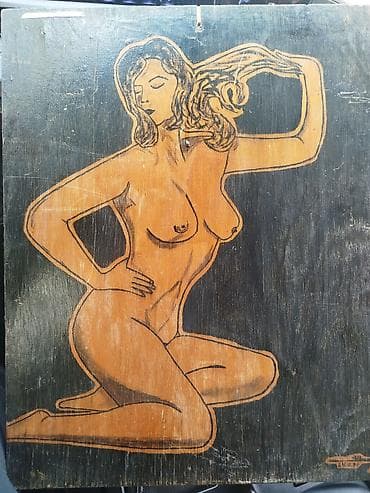 hekim sekilleri: Təsvir olunan siluet retro üslubda olan estetik bir qadın fiqurudur — 3