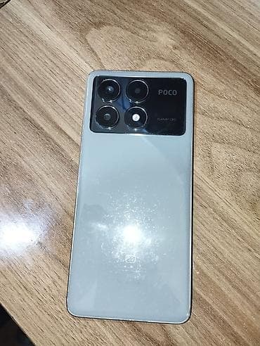 samsung tel: Poco X6 Pro 5G, 512 GB, rəng - Boz, Sensor — 1