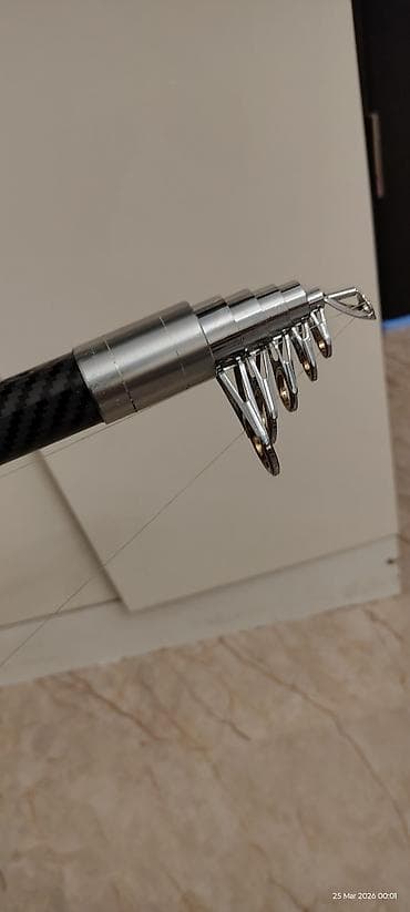 balıq tutan: Teleskopik balıqçı dəsti – karbon qamış + spininq çıkrığı - Qamış — 5