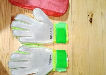 qapıçı əlcək: Məhsul: fdsport qapıçı əlcəkləri (1 cüt) - Rənglər: yaşıl–ağ–narıncı — 3