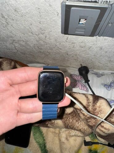 Saat kəmərləri: İşlənmiş, Smart saat, Apple, Sensor ekran, rəng - Qızılı — 2