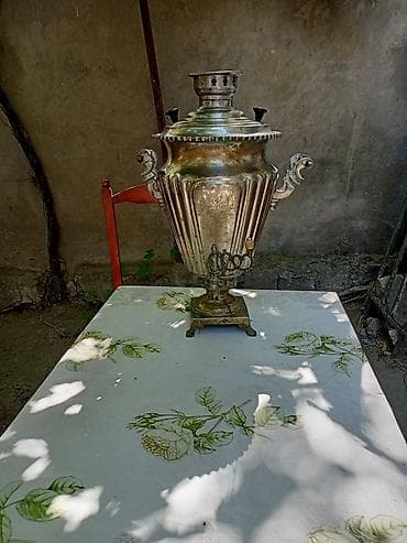 samovar 10 litr: Qədim samovar, 1907 il, Vəziyyəti: Yaxşı — 1
