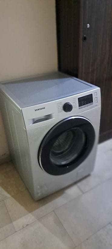 Elektronika: Samsung EcoBubble paltaryuyan maşın – 8 kq - Ön yükləməli, gümüşü — 1