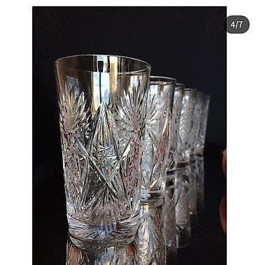 dəmir qablar: Stəkanlar, Xrustal, 6 ədədli dəst, 250 ml — 5