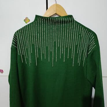 Yaşıl rəngli iki parçalı qadın dəsti(bir iki dəfə toya geyilib)yeni — 6