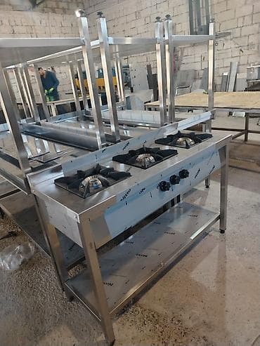 Biznes üçün avadanlıq: Paslanmayan poladdan istehsal olunan peşəkar iş masaları və servis — 6