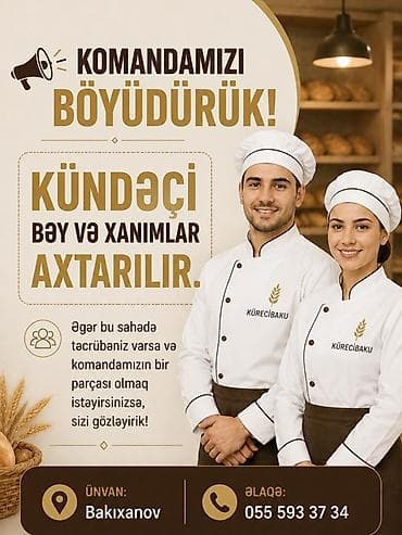 tib isi: Vakansiya: Kündəçi (bəy və xanımlar) Kürəci Baku komandası böyüyür və — 1