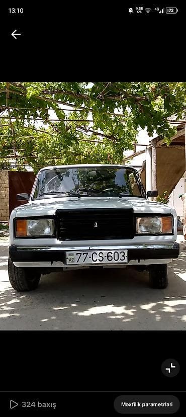 karsan: VAZ 2107 sedan – ağ rəng, 4 qapı, arxa ötürücülü. Klassik dizaynlı — 2