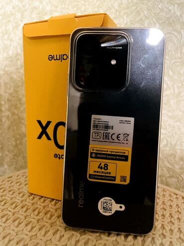 Apple iPhone: Realme Narzo 60x, 128 GB, rəng - Qara, Barmaq izi, İki sim kartlı, Face ID — 1