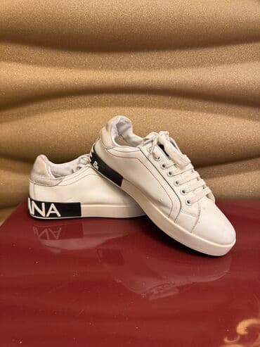 qadın krosovkaları yay üçün: Dolce & Gabbana, Ölçü: 40, rəng - Ağ, İşlənmiş — 2