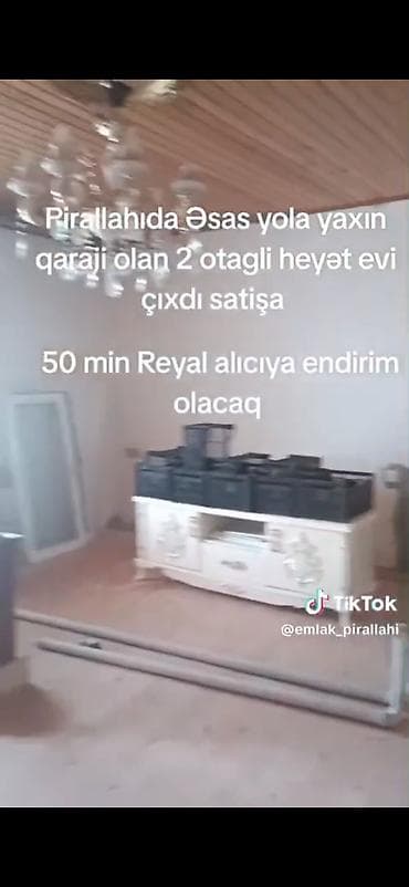 mini evler: Pirallahıda əsas yola yaxın yerləşən 2 otaqlı həyət evi. Həyətdə qaraj — 6