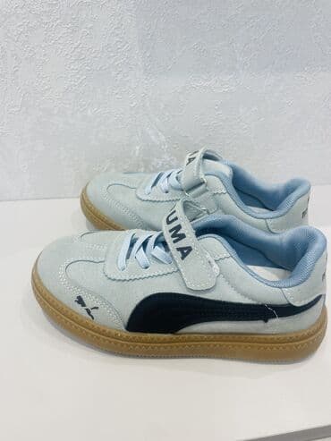 Məktəbli forması: Uşaq idman ayaqqabısı – tam ağ rəng - Model: AIK yazılı yan hissə - — 3