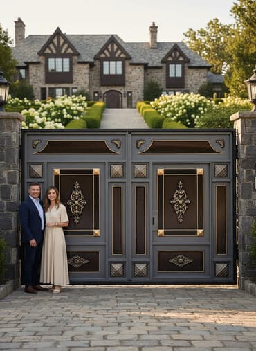 islenmis darvazalar: 680 manatdan bawlayan qiymetlerle Demir qapilar darvazalar eni 3metir — 2