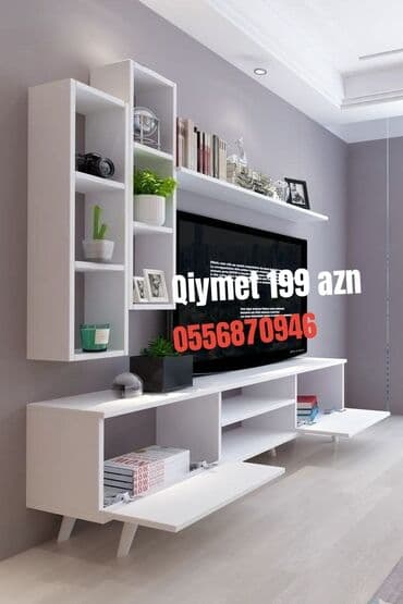 Yeni, Düz TV altlığı, Polkalı, Laminat