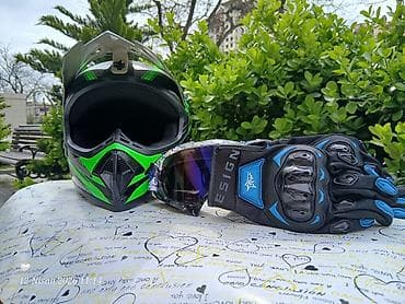 qazel matoru: Enduro/Motokros üslublu tam üzlü moto dəbilqə və aksesuarlar - — 4