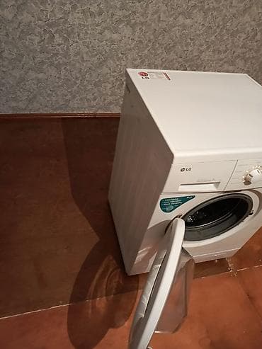 Su qızdırıcı kranlar: Paltaryuyan maşın LG, 7 kq, İşlənmiş, Avtomat, Qurutmasız — 4