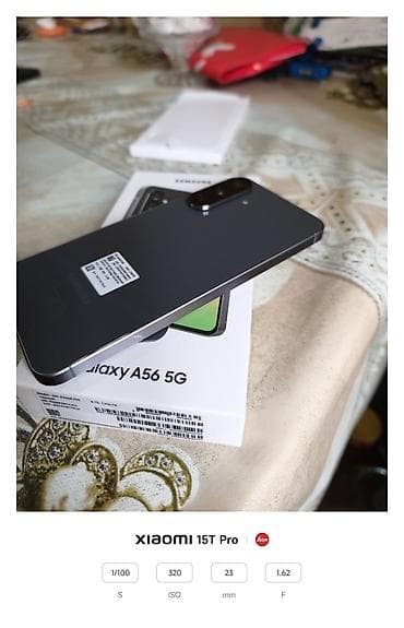 nar data nomre: Samsung Galaxy A56 5G, 256 GB, rəng - Boz, İki sim kartlı — 5