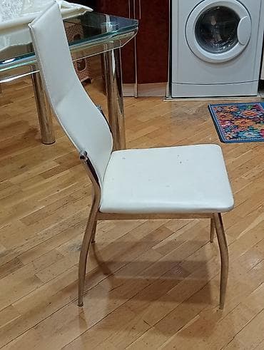 ofis stullar: Mətbəx üçün, İşlənmiş, rəng - Ağ Stul — 2