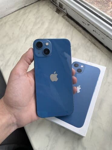 iphone 13 islenmis: IPhone 13, 128 GB, Blue Titanium, Zəmanət, Simsiz şarj, Face ID — 1