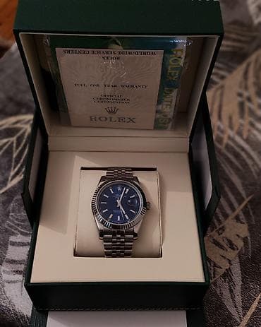 İşlənmiş, Qol saatı, Rolex, rəng - Mavi