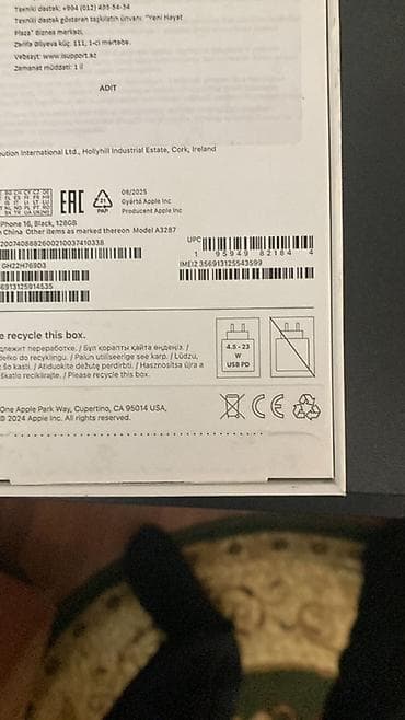 ТВ и видео: IPhone 16, 128 ГБ, Черный, С документами — 4