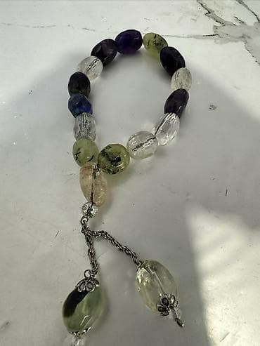 tesbeh satisi: Təbii daşlardan hazırlanmış təsbeh - Daş növləri: ametist — 3