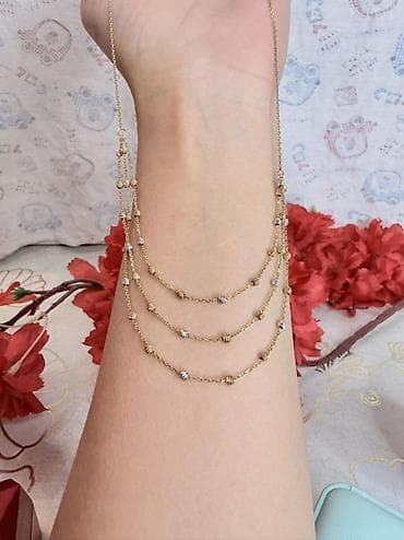 bilək: Bilərzik, Pandora, Sarı qızıl, 585 Əyar, 3600 g — 4