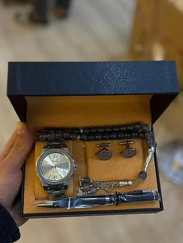 təsbəh: Yeni, Klassik Saat dəsti, rəng - Gümüşü — 3