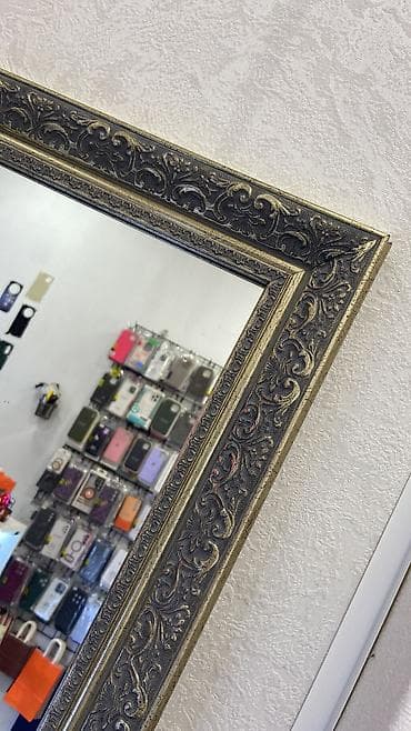 toy guzgusu: Güzgü Döşəmə üstü, Düzbucaqlı, Dekorativ, Naxışlı — 2