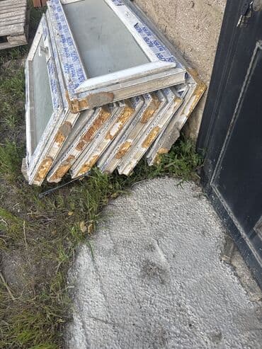 şəffaf plastik list: İşlənmiş İki qat şüşə paketi Plastik pəncərə, Еni: 150 sm, Uzunluğu: 55 sm — 2