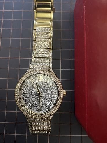 bil: İşlənmiş, Qol saatı, Michael Kors, rəng - Qızılı — 3