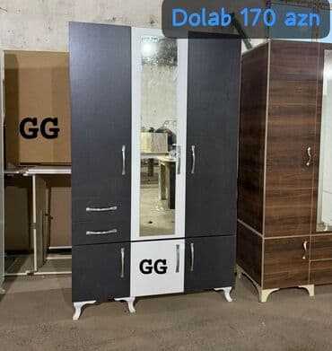 ağ dolab: Yeni, Açılan, 3 qapılı Düz dolab, Qarderob, paltar dolabı — 5