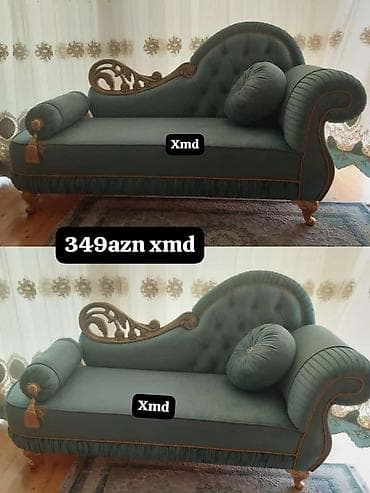 Klassik üslubda şezlong/kiçik divan. - Material: yumşaq məxməri/parça