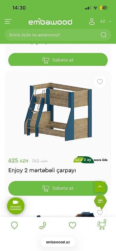 Ev üçün mebel: İşlənmiş, Hazır, Maşın-çarpayı, Matras ilə — 1