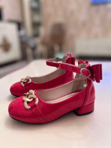 детская обувь красная: Туфли, Для девочек, 27 — 1