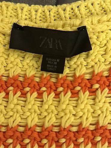 Жилет, Zara, M, цвет - Желтый — 2