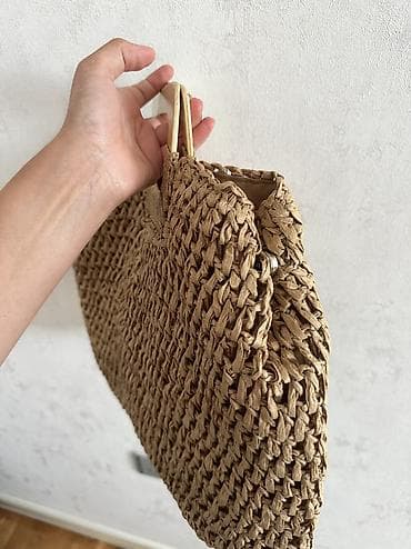 Сумки: Plaж üçün yay çantası - Material: toxunma saman/rafiya üslublu xarici — 4