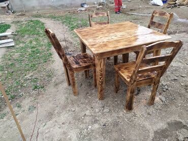 Bağ, çöl oturacaqları: Taxta stol və stullar Bağ evləri və restoran (kafe pub ) üçün taxta — 1