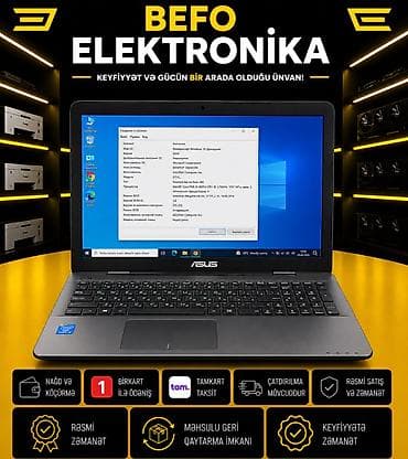 💻 ASUS X555SJ — NVIDIA 920M + 8GB RAM Gaming Noutbuk 📍 Befo