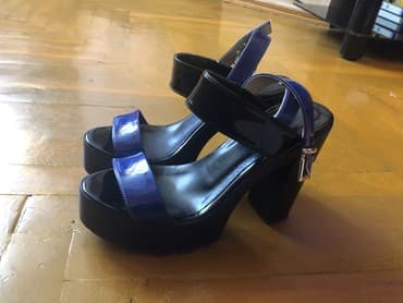 женские пляжные шлепанцы: Размер: 36, цвет - Черный, Б/у — 2