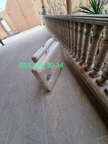 кушетка для массажа баку: Новый, Масажная кушетка, Складной, цвет - Молочный — 2