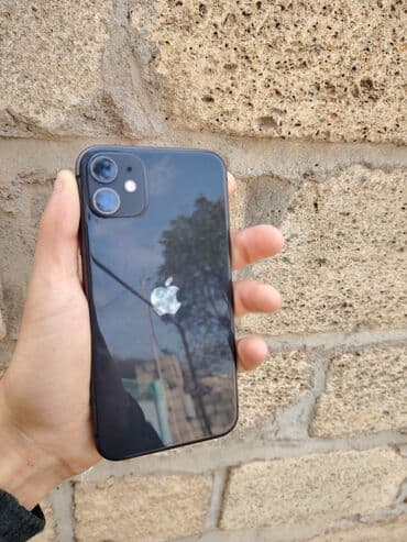 iphone 12 qiymeti bakida: IPhone 11, 128 GB, Qara, Face ID — 1