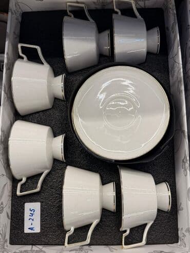 набор художника: Чайный набор, цвет - Белый, Фарфор, 6 персон — 22