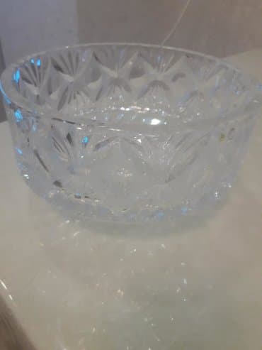 vaza qab: Xrustalniy vaza,tazedir cehizlik,Russiyadan gelme — 2