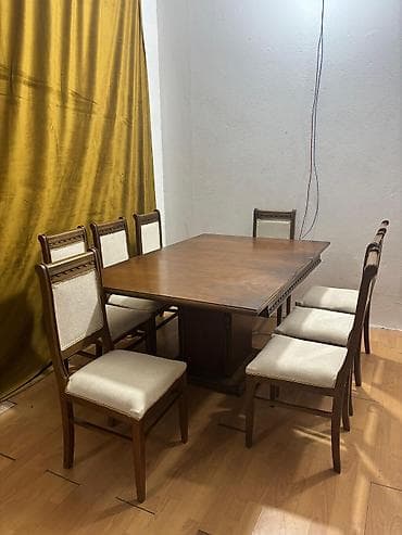 reception masa: Masa dəsti satılır 280₼. 8 oturcağı var.Masa acilir. Ünvan — 1