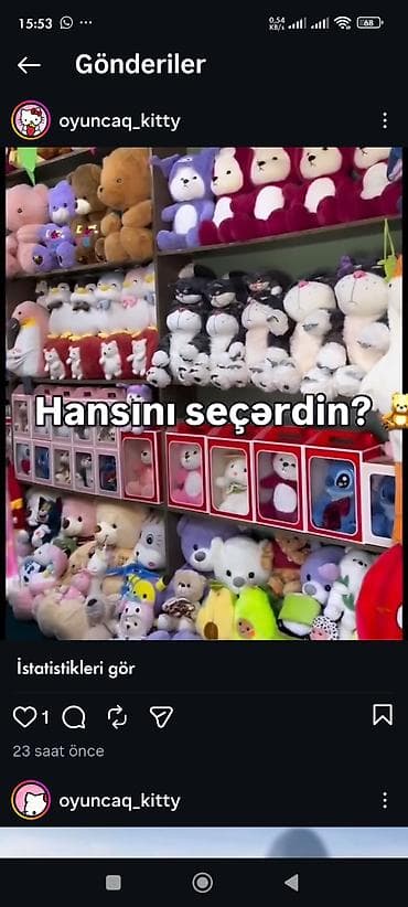 Məhsul: Yumşaq plyuş oyuncaqlar kolleksiyası - Mövzu: sevimli — 3